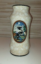VASO CERAMICA VINTAGE CON DISEGNO LUPO. MANIFATTURA M.A.P. PESARO MENGARONI