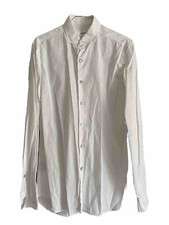 camicia uomo Dickson Tg.15.3/4-40(M-L) bianca manica lunga