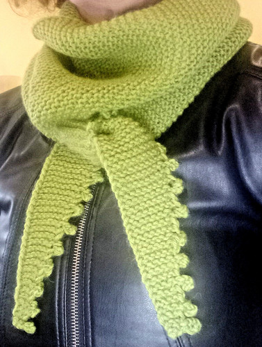 Sciarpa baktus verde fatto - , a