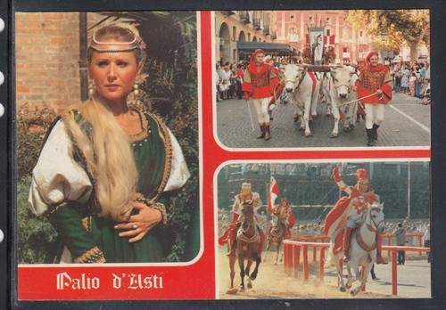 Cartolina palio asti - palio, d'asti
