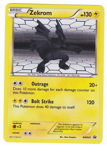Pokemon zekrom holo - pokemon,