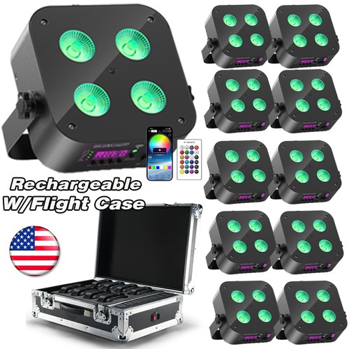 Led 4x25w rgbwa batteria - led,
