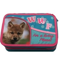 Astuccio Porta Penne 3 Zip Cerniere Wwf Panini Collezione Portapastelli Scuola