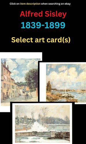 Alfred sisley art cards - -,