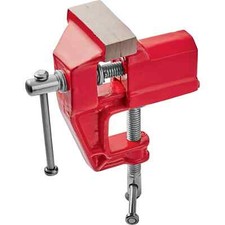 MORSA DA BANCO CON BASE FISSA GANASCE 50MM INCUDINE FISSAGGIO A MORSETTO