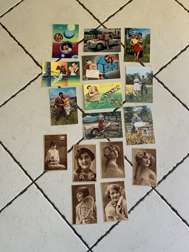 Lotto cartoline innamorati - lotto,