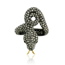 Anello serpente in argento