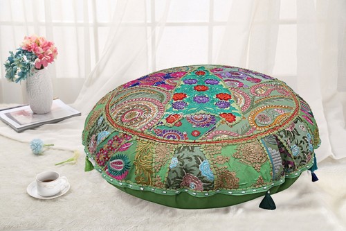 Copricuscino rotondo verde - xl,