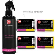 Clay Bar qualità fine e media e argilla ciliegia lubrificante barra argilla set dettagli