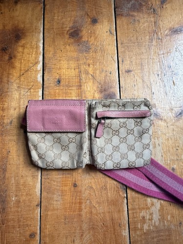 Gucci canvas bum bag - gucci,