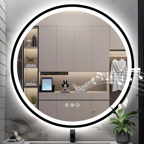 Specchio bagno led con - 36",