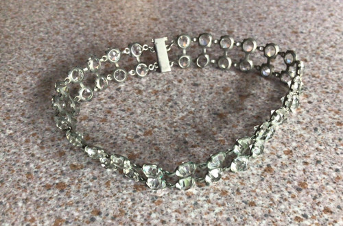 Antico bracciale tennis - bracciale, strass