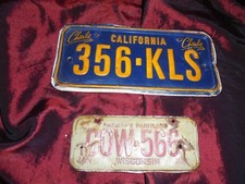 Targhe vecchie in metallo anni