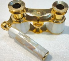 Binocolo in ottone perlato