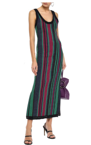 Abito jacquard righe - jacquard, a