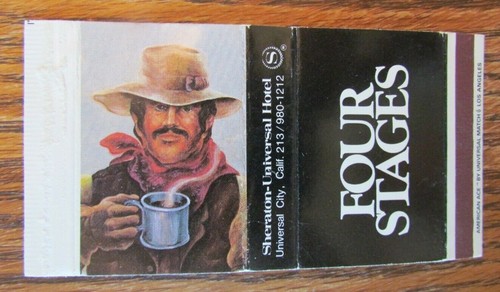 Cowboy matchbox cover - on,