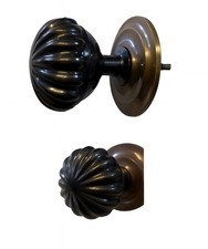 Pomello in Ottone Anticato Vintage per Porta o Mobile - Stile Classico Decorato