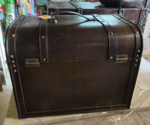Baule vintage legno curvo - legno,