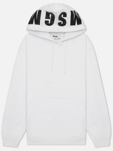 Felpa con cappuccio msgm maxi - con,