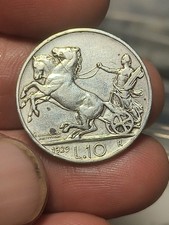 NON COMUNE 10 LIRE 1929 BIGA