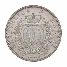 r47_99) San Marino Vecchia Monetazione (1864-1938) 2 Lire 1898 Rara