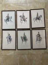 Sei Quadri Con Stampe Di Cavalieri Di Vari Stati 35 × 26 Cm