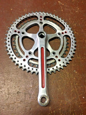 GUARNITURA ZEUS PEDIVELLA DESTRA 53 42 BICICLETTA DA CORSA  EROICA VINTAGE