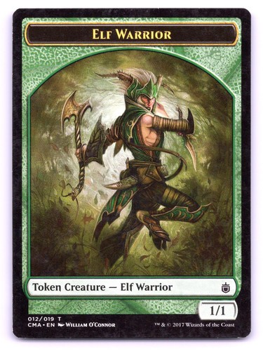 Gettone guerriero elfo - elfo, (012)