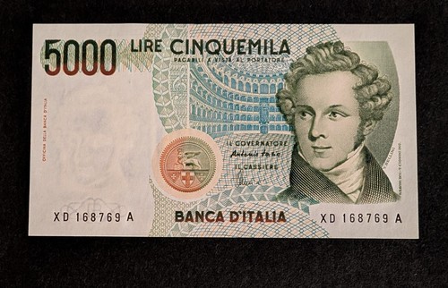 Banconota lire 5000 bellini - 5000,