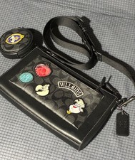 Borsa a tracolla Coach Disney Villains Ursula Crudelia Halloween borsa nuova