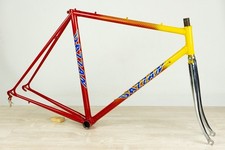 NOS DAZZAN TELAIO VINTAGE 53 54 BICI DA STRADA ACCIAIO BICI CLASSICA ROSSA AN...