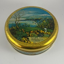 Scatola Latta Vintage  Cassata Siciliana Caviezel Catania