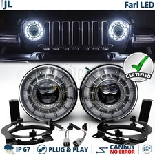 Fari LED 7'' + STAFFE per Jeep