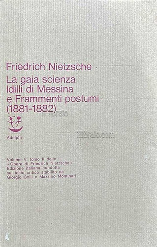 Nietzsche gaia scienza - -,