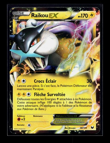 Carte pokémon raikou - carte,