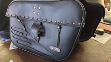 borse moto GIVI  laterali in cuoio/vera pelle , nuove fondo di magazzino