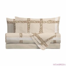 Completo letto con trecce 100%