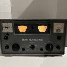 Raro ricevitore radio a valvole Hammarlund HQ-110 vintage - luci, orologio tutto funzionante! JL