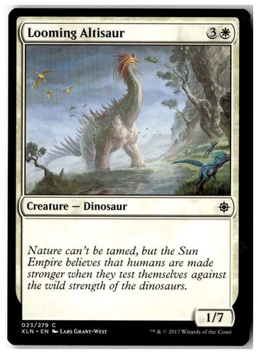 Mtg looming altisaur ixalan - mtg,