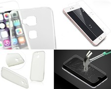 Custodia TPU silicone case + pellicola vetro Huawei vetro temperato vetro protettivo