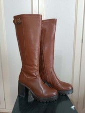 Stivali in pelle marrone YSO n. 38 – nuovi mai indossati