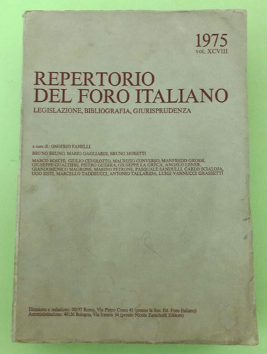 Repertorio del foro italiano - foro,