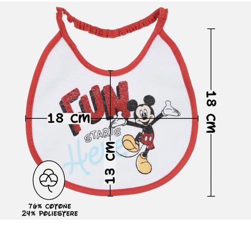 Bavette mickey mouse disney - mickey,