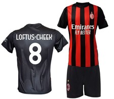 Completo Milan Loftus-Cheek 8 Maglia Replica Ufficiale Autorizzata 2025-2026