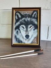 Quadro originale lupo arte