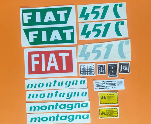 Adesivi decalcomanie fiat 451 - adesivi,