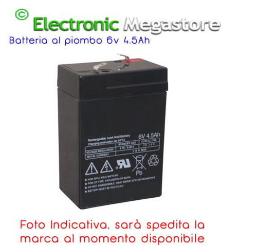 Batteria ermetica piombo 6v - al,