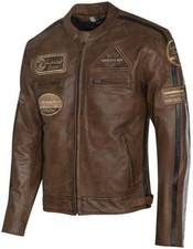 Giubbotto Moto in Pelle Da