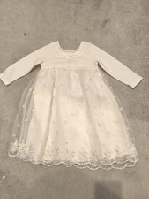 Abito bianco bambina con fiori