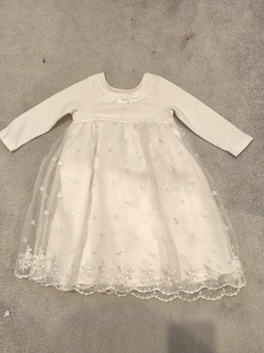 Abito bianco bambina con fiori